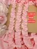 Tecido de algodão plissado rosa com 9cm de largura têxteis para o lar vestuário tecido para cortina bainha estendida bainha de roupa acabamento de renda