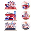 Ornamento de Mesa de Madeira para o Dia da Independência da Amazon Decoração Patriótica de Centro de Mesa para Desktop Estilo Fazenda Dia dos Veteranos