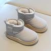 Botas de Nieve para Niños 2026 Invierno Nuevo Estilo Botas Cortas para Niños con Forro Polar y Acolchadas Botas de Algodón para Niñas Cálidos Zapatos de Algodón para Bebé