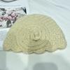 Chapéu de malha de flor tridimensional oco oco feminino outono e inverno moda à prova de frio chapéu de lã quente boné de pulôver na moda