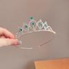 Diadema de Corona para Niños, Accesorio para el Cabello de Corona de Aleación para Niña, Tocado de Pedrería para Evento del Día del Niño, Diadema de Princesa Little Lulu
