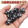 Dados Multicaras 0-9 Accesorios de Juego de Mesa Coc Juego de Mesa Dnd Dados Coloridos Dados Digitales Dados de 10 Caras