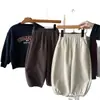 Calça Comprida Kino Infantil de Inverno Forrada com Lã Estilo Coreano para Menino Versátil Engrossada Casual para Crianças Pequenas e Médias Roupas Infantis Huzhou Zhili