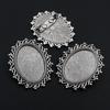 Gema del tiempo (18 x 25 mm, diámetro interior, 7 g), broche de aleación, base para colgante, accesorios de joyería DIY