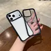 Funda Negra Mate para Teléfono Apple 18PROMAX Anti-caída 17PRO Acrílico Transparente IPHONE16 Funda Protectora
