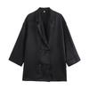 Aliexpress Comercio Exterior Transfronterizo Ropa Europea y Americana 2025 Verano Nuevo Traje de Tres Colores Chaqueta de Traje Cruzada