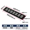 Orificio de Ventilación Disipación de Calor Negro Plateado Gabinete para Zapatos Rectangular Malla Transpirable Gabinete de Ventilación Armario de Vestir Aleación de Aluminio Malla Transpirable