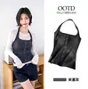 Camisola de Color Sólido con Cuello Halter, Estilo Americano Picante para Mujer, Otoño, con Copas Incorporadas, Top Corto Ajustado sin Mangas que Cubre los Laterales del Pecho