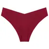 Pantalones T sexy transfronterizos europeos y americanos 2024, cintura alta en V sin costuras, bragas triangulares ajustadas para mujer para deportes, fitness, yoga