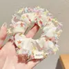 Scrunchie de cetim plissado estilo coreano para mulheres, novo modelo 2026, alta elasticidade, prendedor de cabelo durável, faixa de cabelo, acessório de cabelo elástico