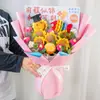 Girassol de Futuro Brilhante Carpa Flor de Tricô Buquê Cerimônia de Promessa de 100 Dias para o Vestibular Cerimônia de Celebração da Maioridade Presente para Estudantes Flores