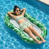 Tumbona inflable de PVC para agua para niños mayores y adultos, Cama inflable para ocio acuático en vacaciones de playa al aire libre