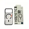 Adecuado para iPhone 18, Funda Magnética para Teléfono, Anticaídas Magsafe, Borde Negro, Mate, Translúcida, Funda para Teléfono Apple, En Caja