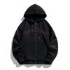 Chaqueta deportiva de primavera y otoño para hombre, suéter fino con capucha, sudadera holgada con cremallera y talla grande, ropa informal para hombre BY89