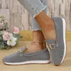 Comercio exterior talla grande transfronterizo 2026 nuevos mocasines para mujer, nuevos de otoño slip-on de suela gruesa zapatos casuales al por mayor