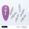 Lz Joyería para Uñas Diamante Nuevo Estilo Celebridad de Internet Estilo Caliente Lazo Super Brillante Lujo Perla Estilo de Corte Cadena de Anillo Taladro