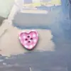 Botones Lindos de Dibujos Animados Redondos en Forma de Corazón con Estampado de Manzana para Diarios DIY, Decoraciones Cuadriculadas Vintage, Se Pueden Mezclar y Combinar