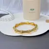 Pulsera de Bambú de Amazon, Diseño de Moda y de Alta Gama, Joyería Versátil que Sigue Ganando Popularidad, Pulsera Ecológica de Aleación de Zinc
