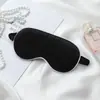 Antifaz de Seda Sintética para Dormir durante la Siesta, Bloqueador de Luz, Transpirable, Antifaz Elástico con Logo Impreso, Antifaz de Seda de Doble Cara al por Mayor