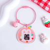 Año Nuevo del Dragón Conejo Cientos de Llavero con Nombre de Familia Acrílico Apellido Colgante para Mochila Escolar Llavero Personalizado Regalo Creativo