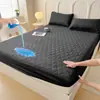 2025 Nuevo Amazon Transfronterizo Algodón Cepillado Agradable a la Piel Poliéster Acolchado TPU Impermeable Sábana de Cama Shopee Shein Temu