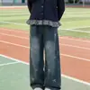Conjunto minimalista de primavera/outono para meninas: cardigã xadrez estiloso em patchwork de manga longa com um laço doce e calça jeans, um conjunto de duas peças