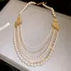 Pendientes de Tachuela Franceses Retro con Aguja de Plata Incrustaciones de Diamante Perla Borla Pendientes de Tachuela Luz de Lujo Gama Alta Versátil Collar Sentido de Diseño Personal Pendiente
