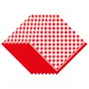 Servilletas de Papel Desechables con Tema de Cuadros Rojos, Vasos de Papel, Platos de Papel, Cuchillos, Tenedores, Cucharas, Accesorios de Decoración para Fiesta de Cumpleaños al por Mayor