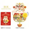 Imán de Nevera Souvenir Turístico 3D de Madera, Jiuzhou Mogao Grotto de Metal, Decoración Magnética Cultural y Creativa de Ciudad Creativa de Gansu