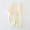 Procesamiento Personalizado de Nuevos Mamelucos de Verano para Recién Nacidos, Ropa de Aire Acondicionado para Bebés Delgada y Transpirable, Trajes de Gateo de Manga Larga para Bebés y Niños Pequeños