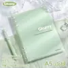 Cuaderno de Hojas Sueltas Brillante, Ligero y Semitransparente para Estudiantes, Cuaderno Rellenable Grueso B5, Cuaderno Macaron de Alto Valor