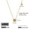 Nuevo Acero de Titanio Oro de 18K Flor Rosa Collar Floral Simple Pulsera Versátil No se Desvanece Conjunto de Gama Alta