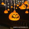Venta al por mayor de fábrica nueva cadena de luces LED de cortina de calabaza de Halloween, luces de decoración de escena de Pascua para el festival de fantasmas