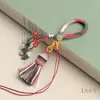 Llavero DIY Accesorios para Joyería Colgante para Bolso Cuerda para Colgar Colgante de Borla Estilo Étnico Hilo de Algodón Tejido a Mano Borla