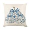 Funda de Almohada con Estampado de Letras de Calabaza Festival de la Cosecha Historia de Otoño Decorativa Funda de Almohada para Sofá Funda de Cojín para Dormitorio Mesita de Noche