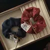 Gravata Borboleta de Letra Estilo Coreano Scrunchie de Bolinhas Cor Café Versátil Simples Prendedor de Cabelo Feminino Acessório de Cabelo Atacado Novo Modelo