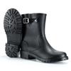 Fábrica de origen especial transfronterizo para mujer, botas de lluvia de media pantorrilla para motocicleta, moda, impermeables, antideslizantes, botas de agua, zapatos de goma para mujer adulta