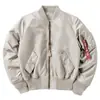 Jaqueta Aviador Masculina MA1 Baseball Suit Tendência Ins Primavera e Outono Roupa Externa Fina Força Aérea Verde Militar Casaco Suit Pão Casal