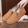 Zapatos de tela antiguos de Beijing para hombre, de terciopelo a rayas, informales, con suela suave, antideslizantes, transpirables, cómodos y ligeros, para trabajo de mediana edad y ancianos.