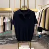 Camiseta Blanca de Manga Corta Fina con Cuello Polo para Mujer, Nueva de Verano 2025, Top Corto Único y Súper Elegante