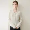 Cárdigan de cachemira para mujer, cachemira de cabra pura, nuevo estilo otoño e invierno, cuello en V, trenzado vintage, abrigo suéter de punto suelto, blanco limpio