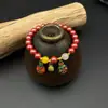 Pulseira Acessório Besta Dourada Devoradora de Ouro de Cinábrio Natural Pulseira de Contas de Areia Imperial de Baixo Teor Item Quente Ao Vivo