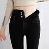 Jeans de Invierno 2024 con Forro Polar de Cintura Ultra Alta para Mujer, Alta Elasticidad, Ajustados, Pierna Larga, Skinny, Pantalones de Lápiz para Mujer