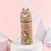 Estojo de Caneta Buraco em Buraco Desenho Animado Silicone Grande Capacidade Retrátil Caixa de Papelaria Porta-Caneta de Estudante Alta Aparência Estojo de Papelaria Atacado