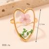 Joyería de Moda Nueva Europea y Americana Dulce Lindo Anillo de Flor Eterna para Mujer Color Libre Flor Seca Gota de Pegamento Anillo Abierto