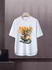 Nueva camiseta de manga corta para hombre, estilo coreano de verano, moderna, sencilla, de media manga, estilo Hong Kong, holgada, informal, de marca.