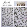 Pegatinas para Uñas de Arte de Celebridad de Internet Estilo Ins Lazo Leopardo Nuevas Otoño e Invierno Decoraciones Calcomanías para Uñas Estilo Maillard
