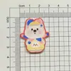[Tamanho Grande] Desenho Animado Acrílico Fofo Glitter West Highland Acessórios de Joia Broche DIY Emblema Geladeira
