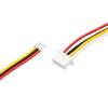 Línea de conexión de zócalo de paso de 1,25 mm, 4P, rojo, negro, amarillo y blanco, 28 líneas, cabezal único, estaño, arnés de terminales de 3 mm, cabezal único