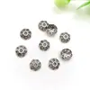Cuentas Espaciadoras para Pulsera DIY Capuchón de Flor Plata Retro Multi-Tamaño Soporte de Flor Colgante Joyería para Oreja Anillo Accesorios
